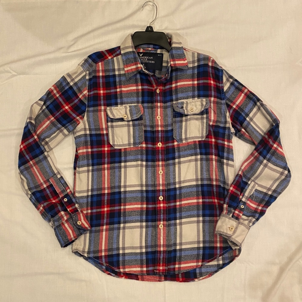 American Eagle Long Sleeve Flannel - Men’s Medium - Great Condition